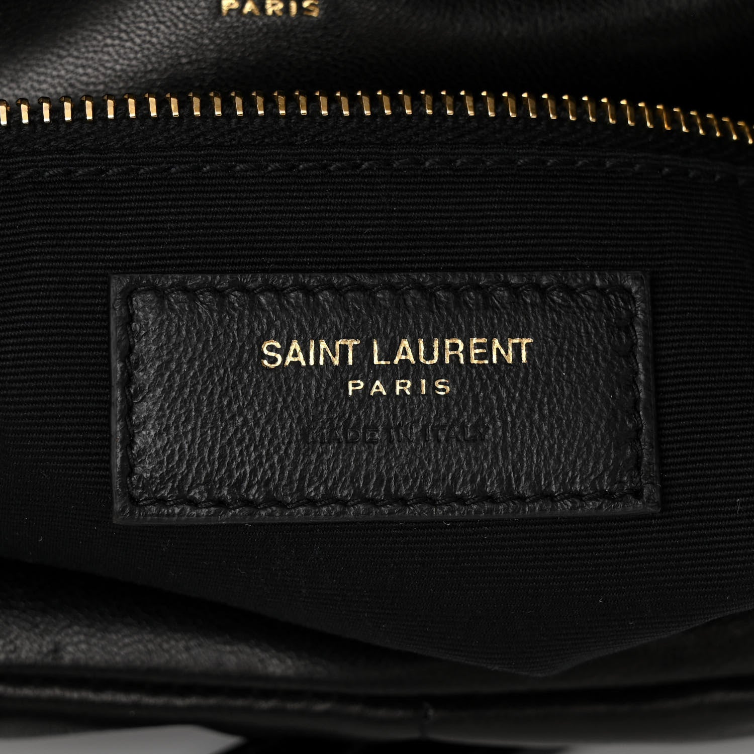 Saint Laurent Lambskin Quilted Medium Loulou Puffer Monogram Chain Satchel Black 6 of 11