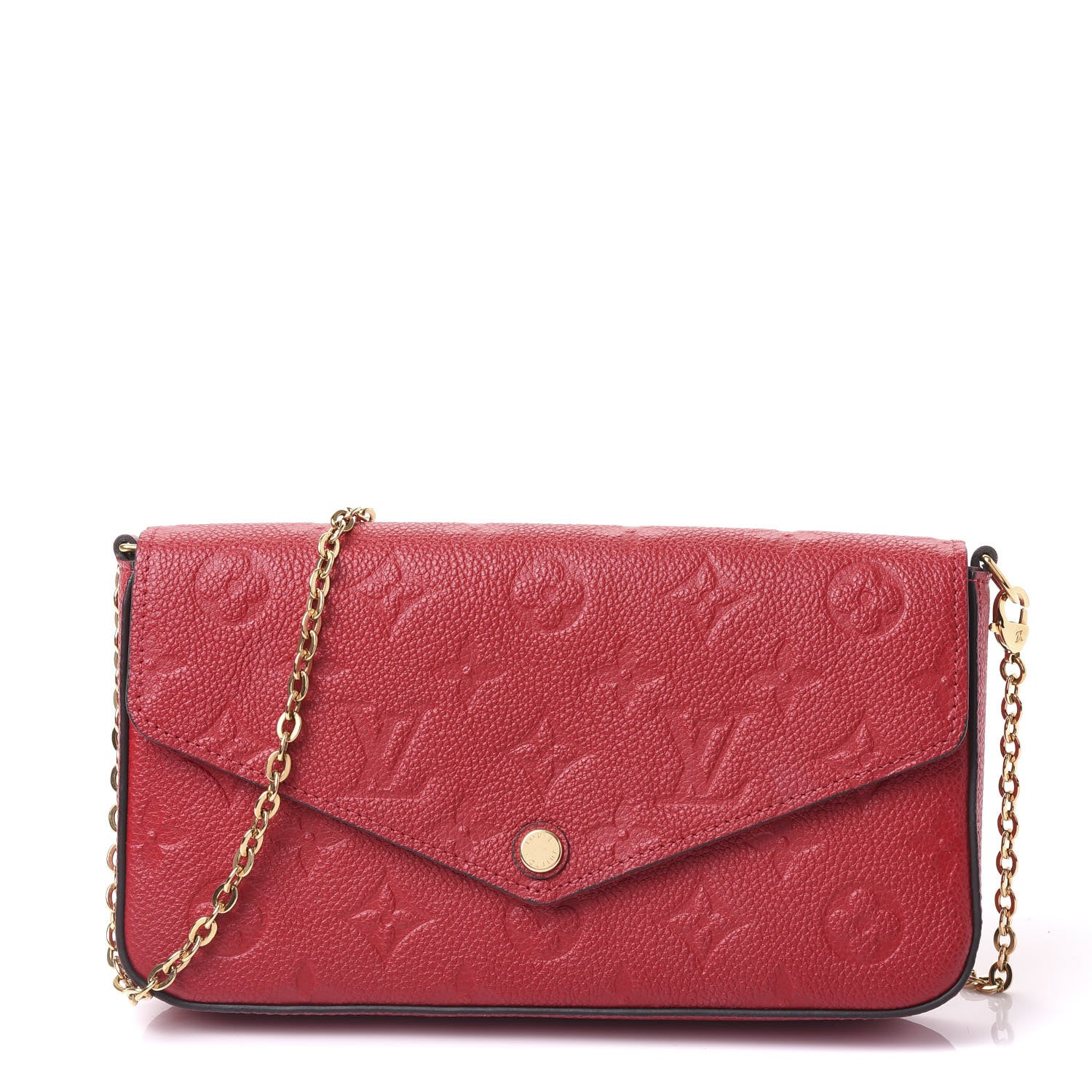 Louis Vuitton Empreinte Pochette Felicie Chain Wallet Cherry 1 of 10