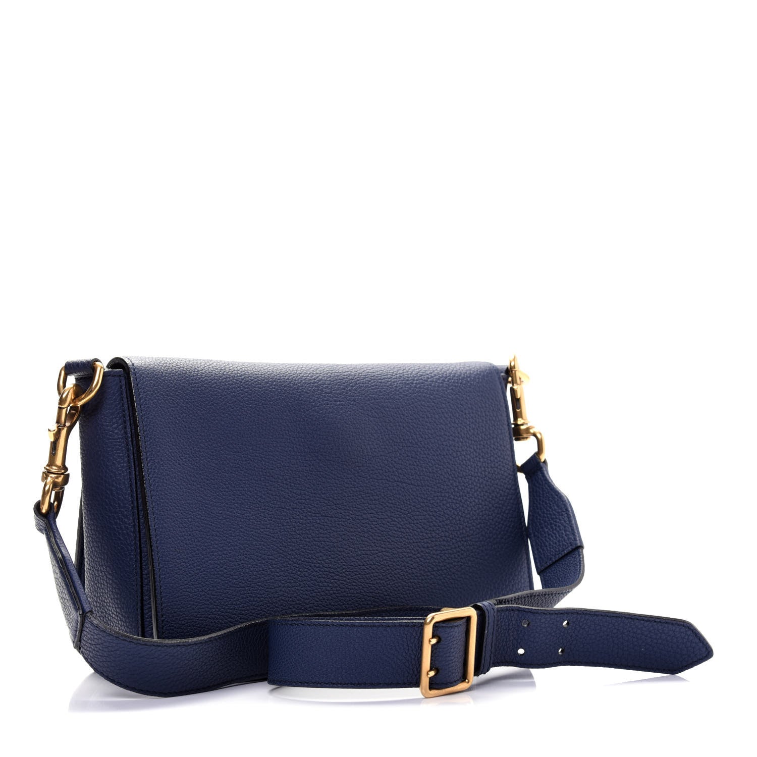 Gucci Soft Grained Calfskin Small Jackie Shoulder Bag Classic Blue Marine 5 of 21