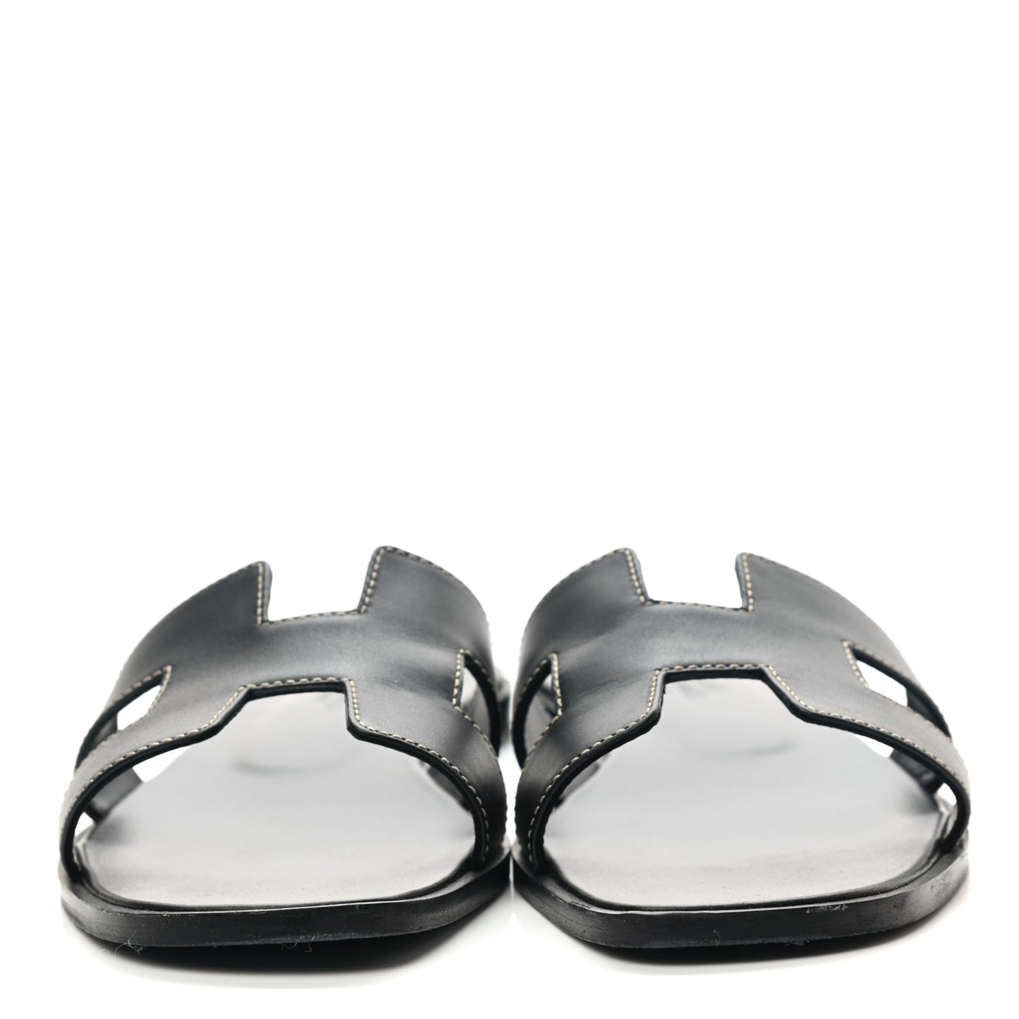 Box Calfskin Oran Sandals 39 Black