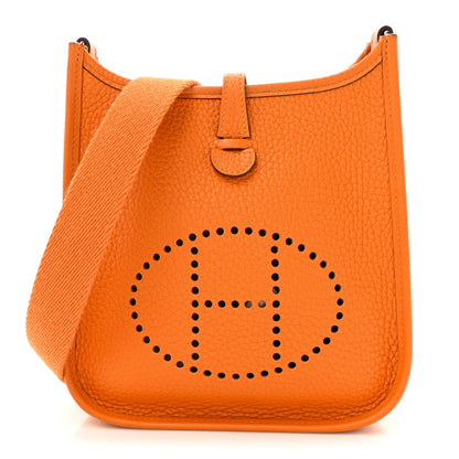 Hermes Taurillon Clemence Evelyne TPM Abricot 1 of 12