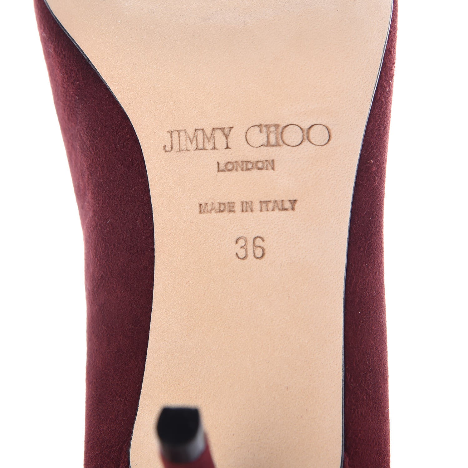 Jimmy Choo Suede Irena Sue 65 Pumps 36 Claret 9 of 11