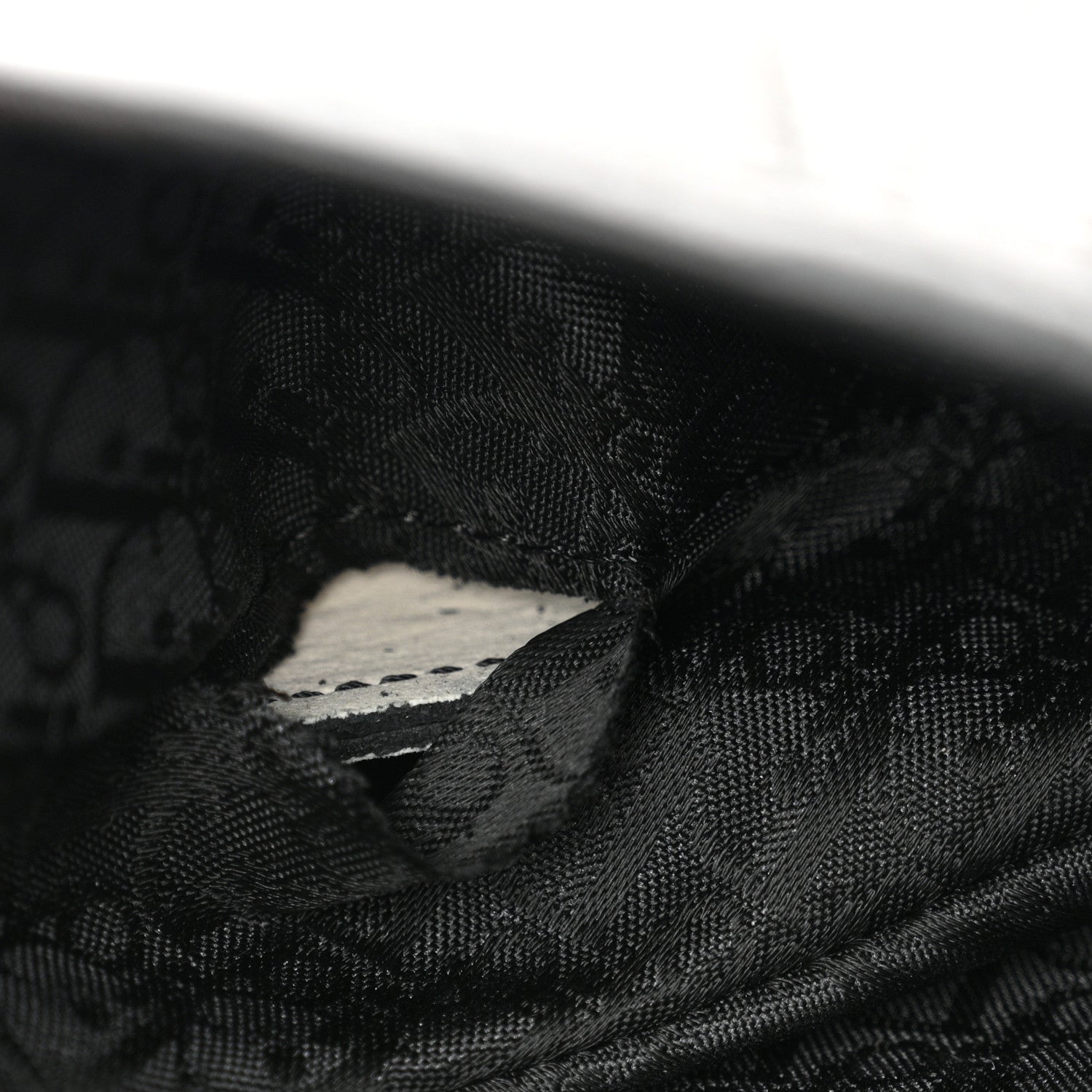 Christian Dior Calfskin Saddle Bag Black 11 of 11