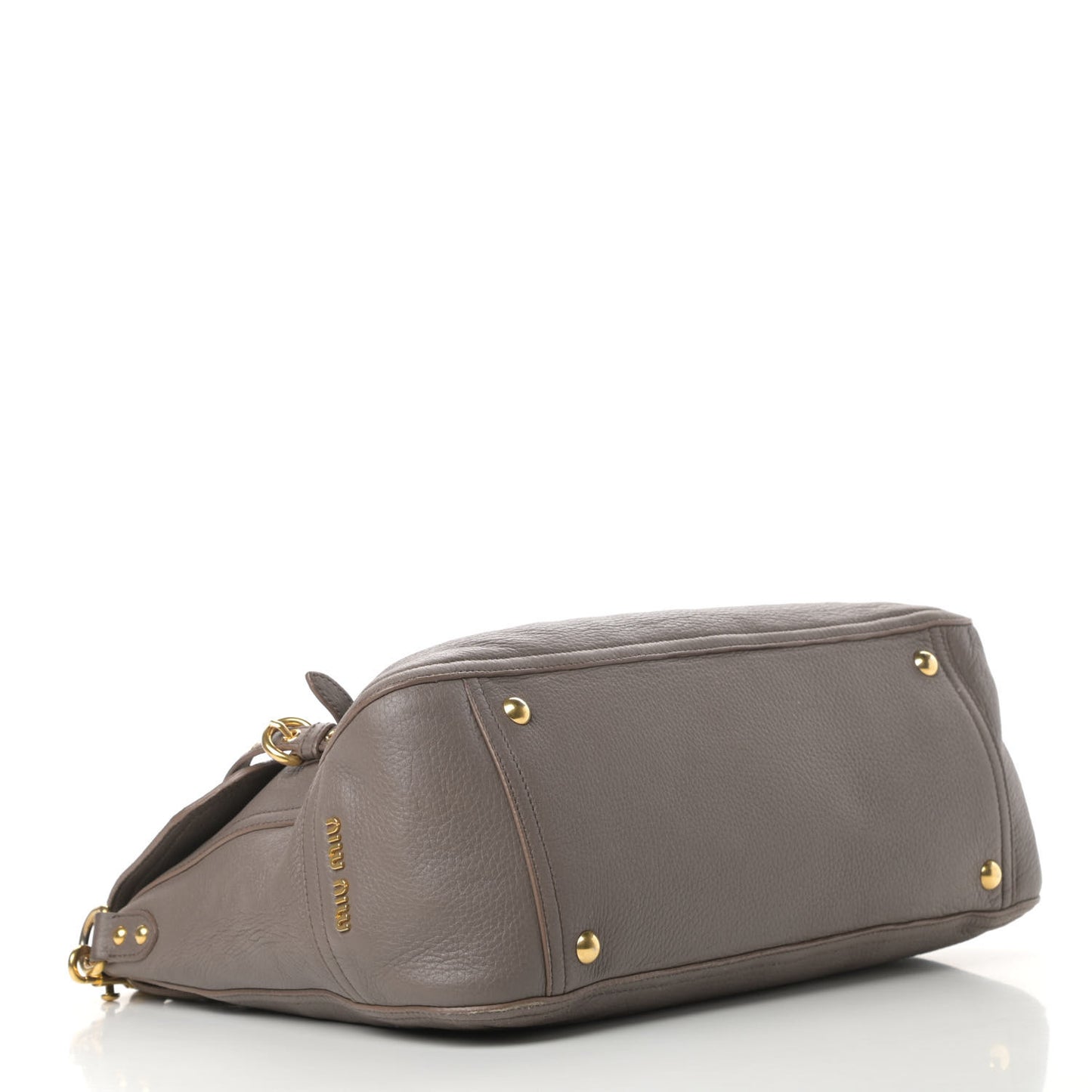 Cervo Front Buckle Satchel Taupe