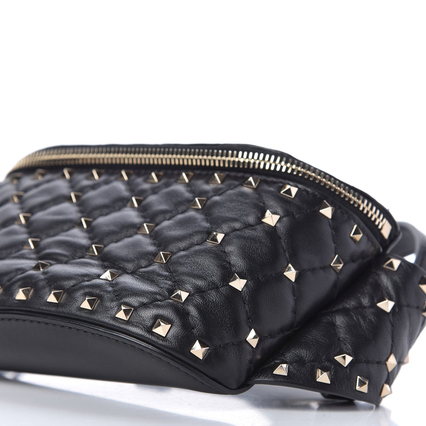 Nappa Rockstud Spike Belt Bag 105 Black