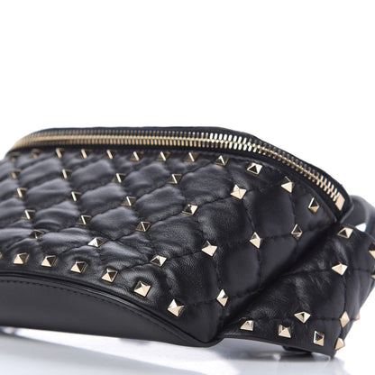 Valentino Garavani Nappa Rockstud Spike Belt Bag 105 Black 7 of 11