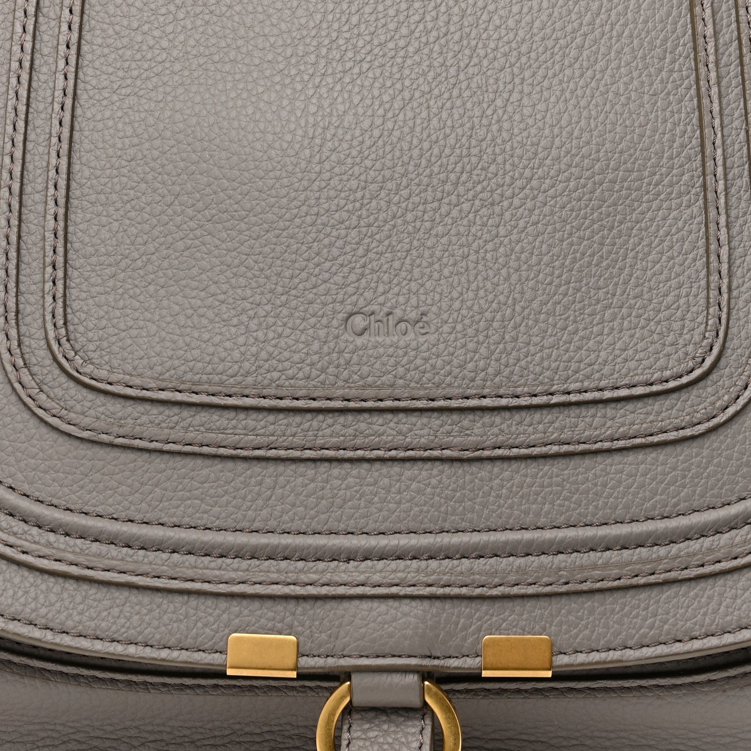 Chloe Calfskin Medium Marcie Satchel Cashmere Grey 8 of 15