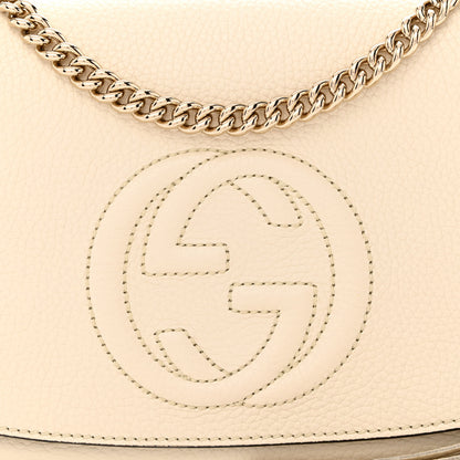 Gucci Cellarius Calfskin Medium Soho Flap Crossbody Ivoire 8 of 10