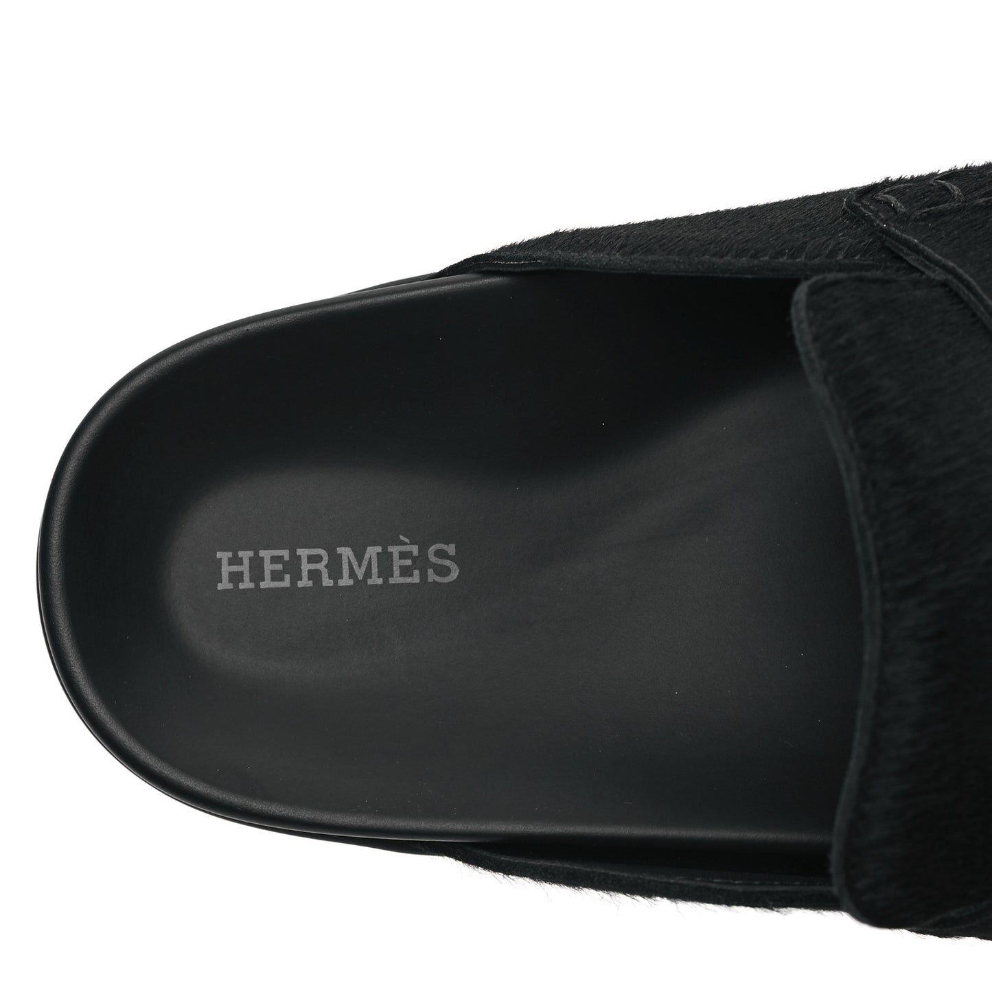 Calfskin Hair Go Mules 38 Black