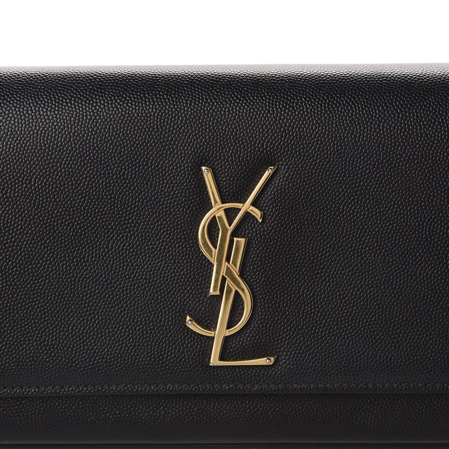 Grain De Poudre Monogram Cassandre Clutch Black