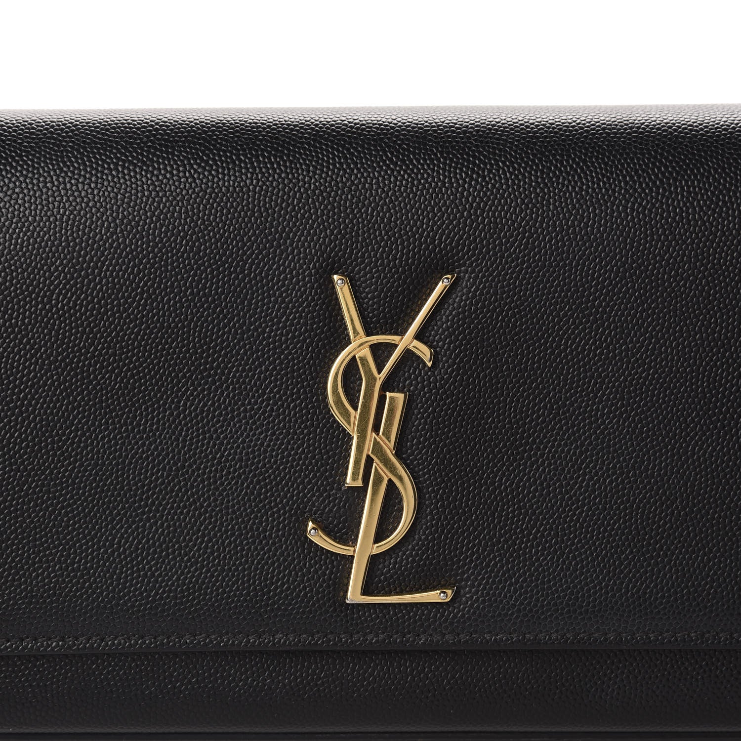 Saint Laurent Grain De Poudre Monogram Cassandre Clutch Black 10 of 10