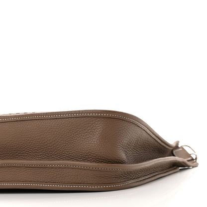 Hermes Taurillon Clemence Evelyne III PM Etoupe 10 of 10