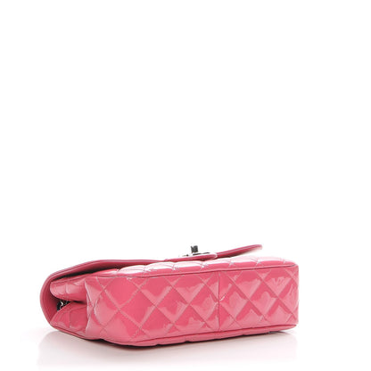 Chanel Patent Quilted Large Coco Shine Flap Pink 4 of 7