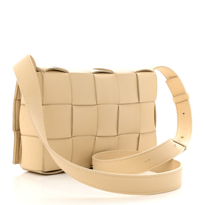 Bottega Veneta Lambskin Maxi Intrecciato Cassette Crossbody Bag Almond 3 of 10