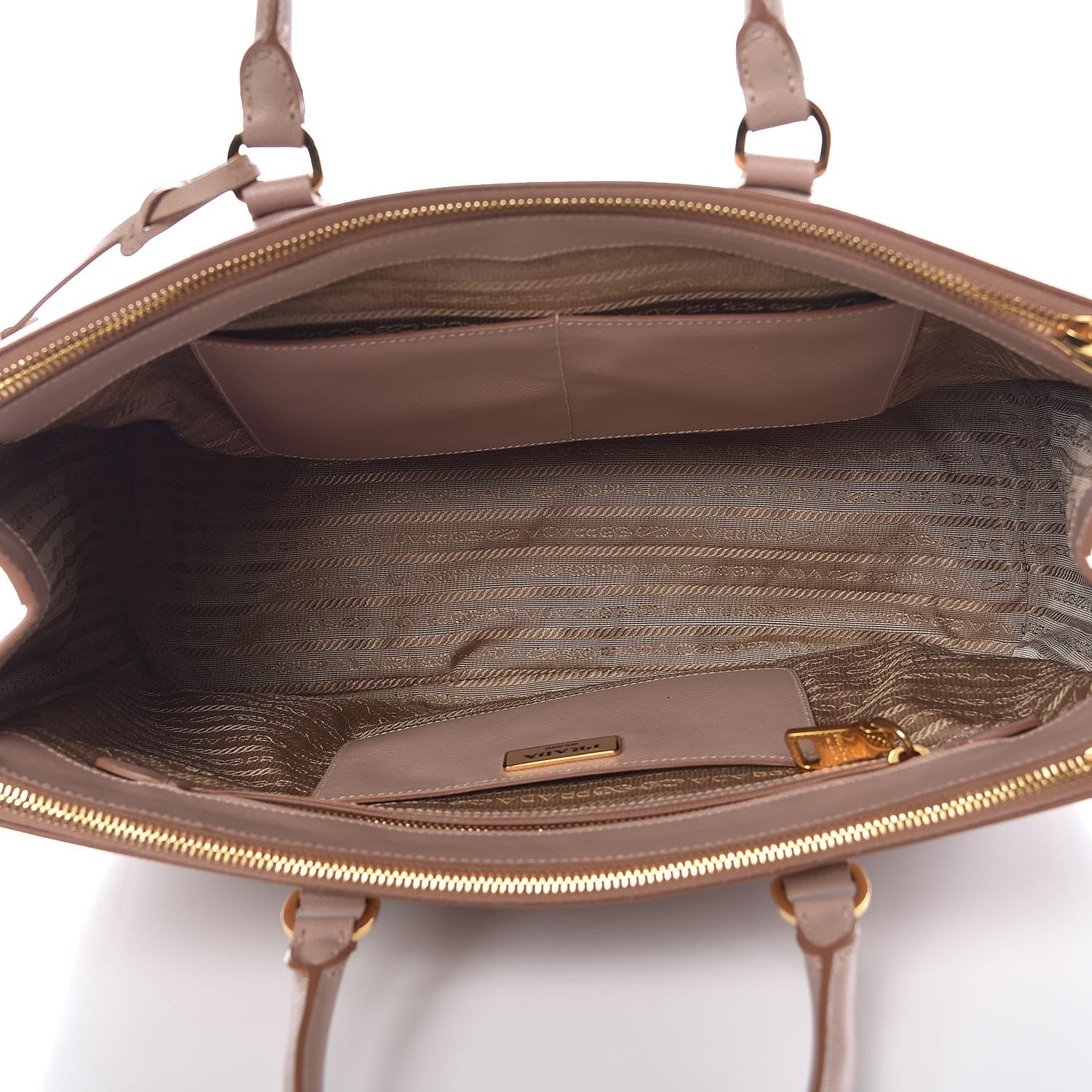 Prada Saffiano Large Galleria Double Zip Tote Cammeo 5 of 12