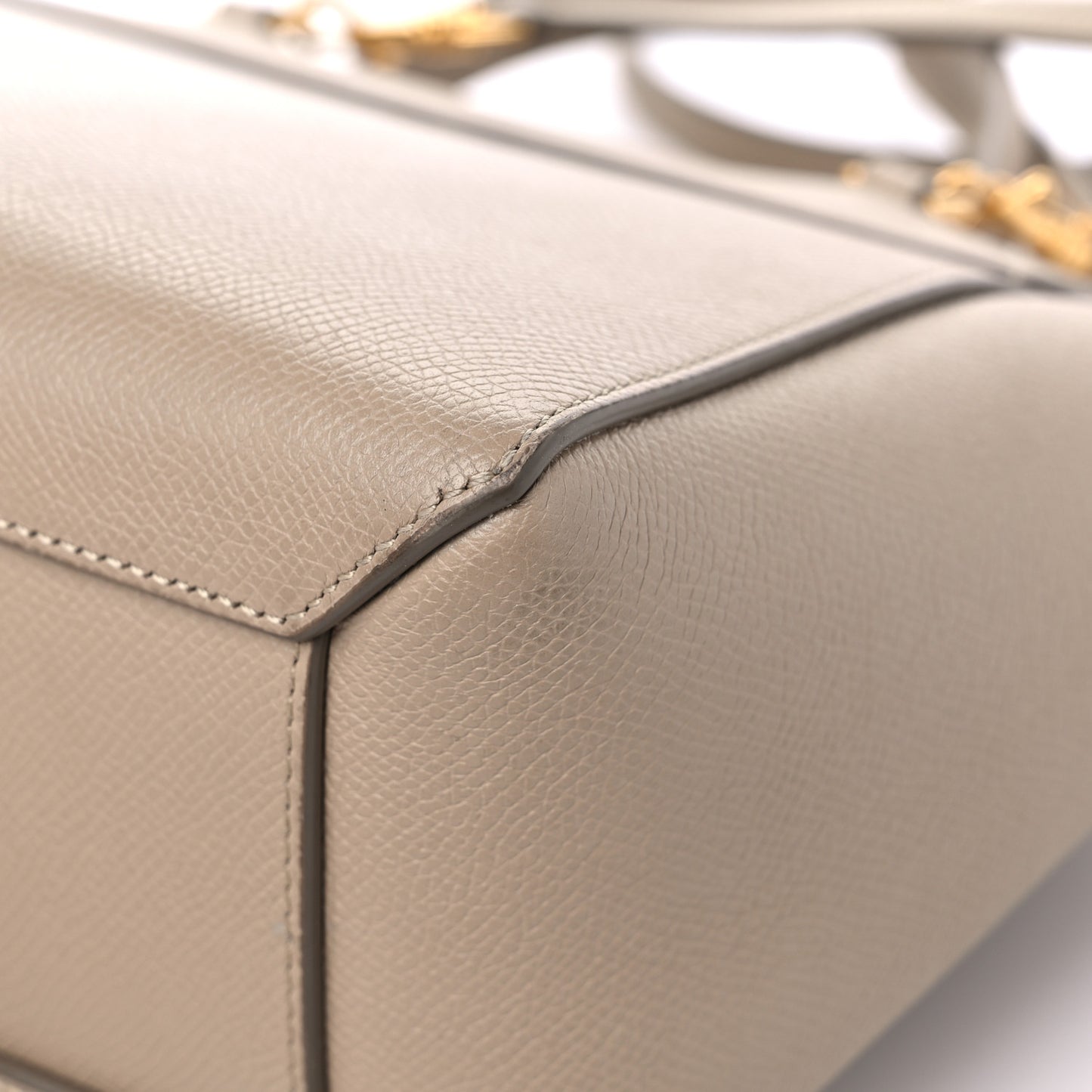 Grained Calfskin Nano Belt Bag Light Taupe