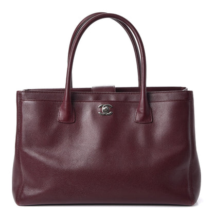 Chanel Calfskin Cerf Executive Shopper Tote Burgundy 1 of 12