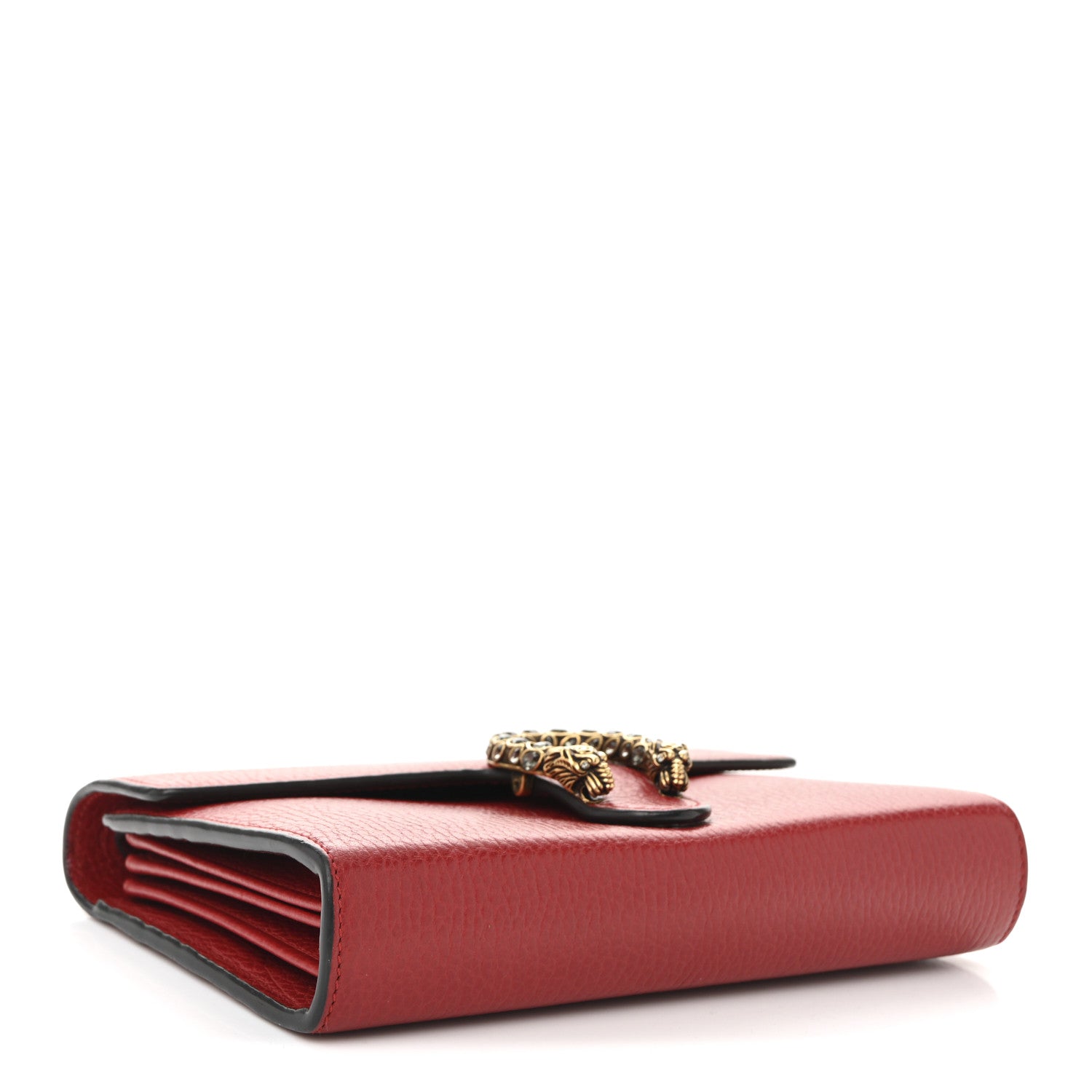 Gucci Calfskin Mini Dionysus Chain Wallet Hibiscus Red 4 of 10