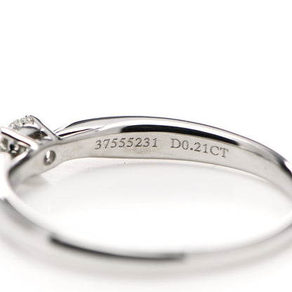 Tiffany Platinum Diamond .21ct Harmony Solitaire Engagement Ring 56 7.5 6 of 7