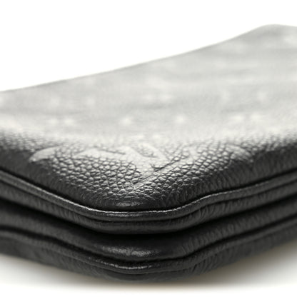Louis Vuitton Empreinte Double Zip Pochette Black 8 of 10