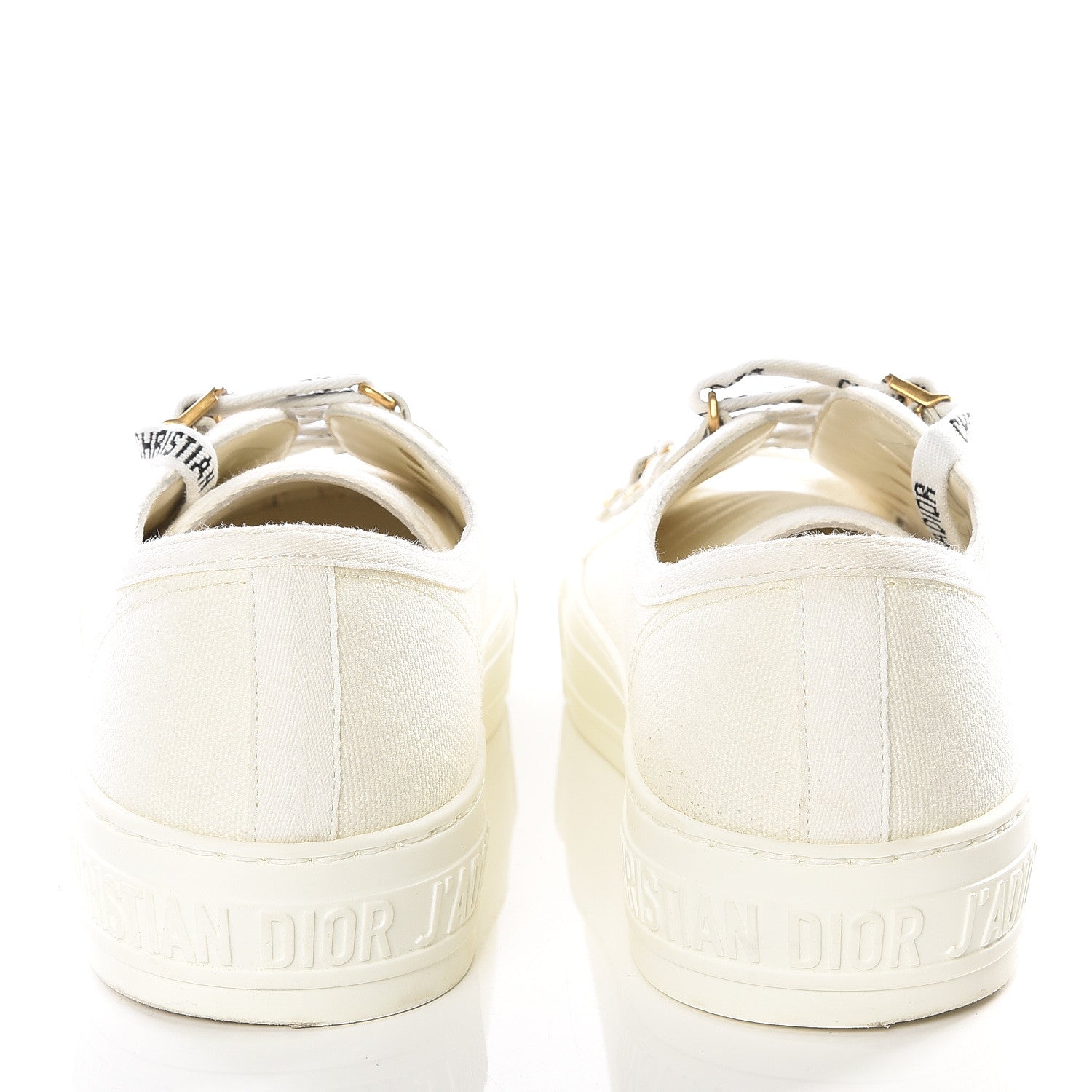 Christian Dior Canvas Walk'n Dior Low Top Sneakers 36 White 6 of 10