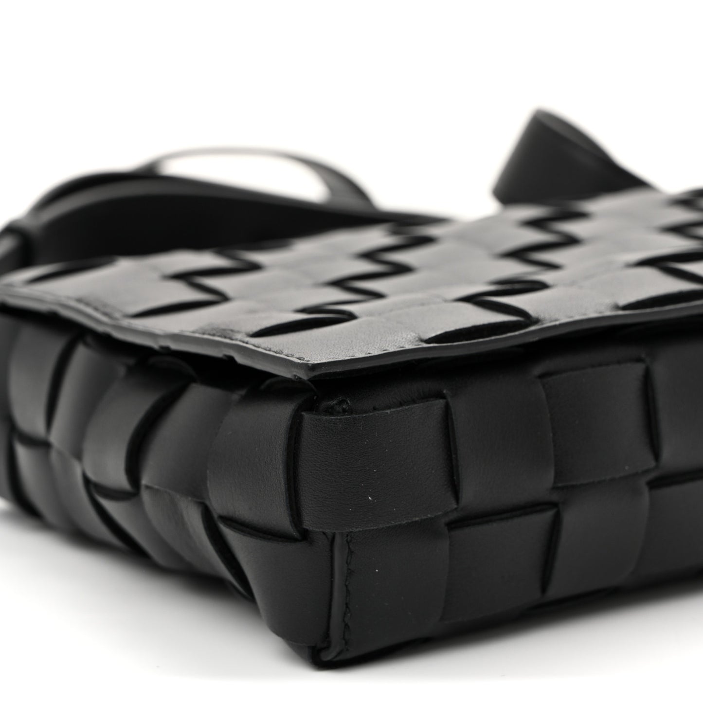 Nappa Intrecciato Orto Messenger Bag Black