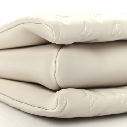 Louis Vuitton Lambskin Embossed Monogram Coussin PM Beige Cream 8 of 9