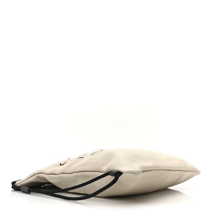 Gucci Calfskin Coco Capitan Logo Drawstring Backpack Mystic White 4 of 10
