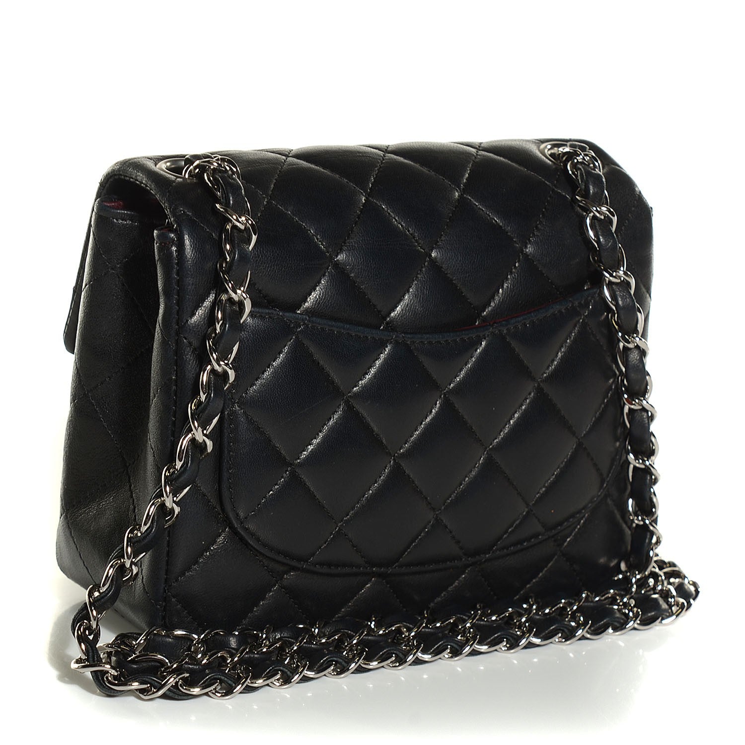 Chanel Lambskin Quilted Mini Square Flap Black 3 of 8
