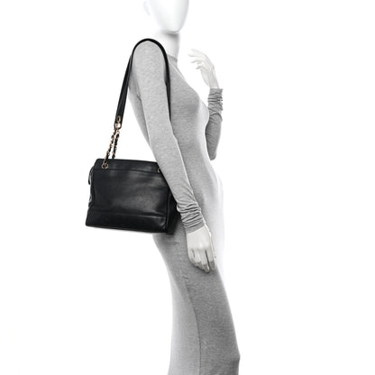 Chanel Caviar CC Shoulder Bag Black 2 of 15