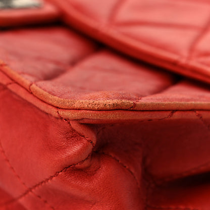 Chanel Washed Lambskin Jumbo Take Away Flap Red 11 of 13