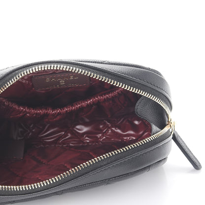 Chanel Caviar Quilted Small Curvy Pouch Cosmetic Case Black 5 of 8