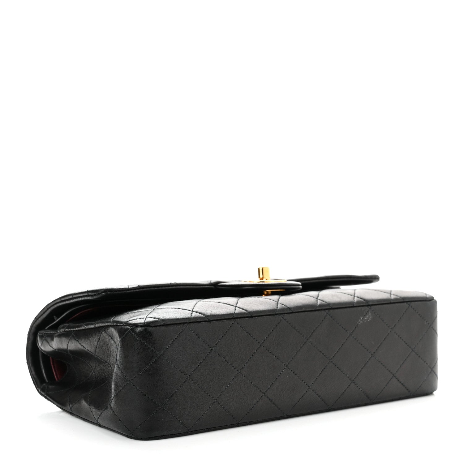 Chanel Lambskin Quilted Medium Double Flap Black 4 of 10