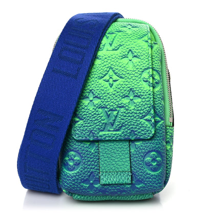 Louis Vuitton Taurillon Illusion Double Phone Case Bleu Vert 1 of 8