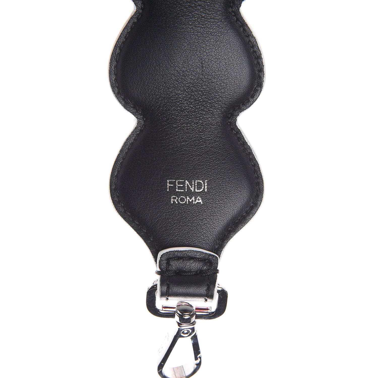 Fendi Vitello Dolce Heart Spike Studded Strap You Black Multicolor 4 of 4
