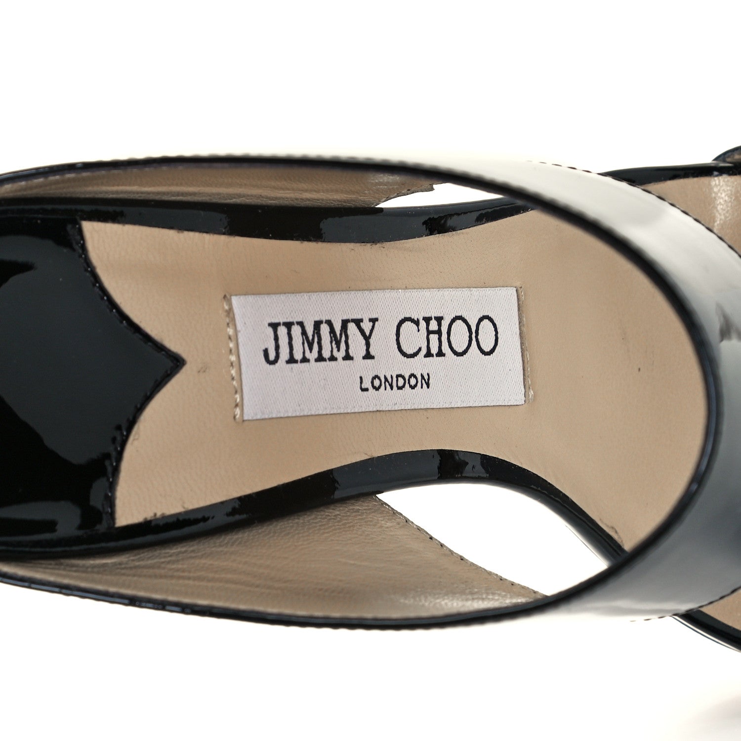 Jimmy Choo Patent Calfskin Sandals 36 Black 9 of 9