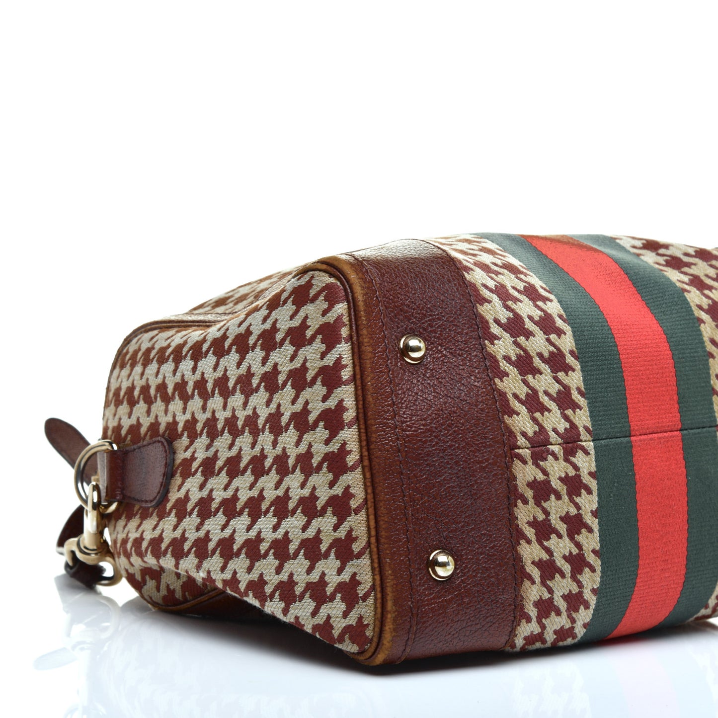 Fabric Pied De Poule Medium Seventies Web Boston Brown