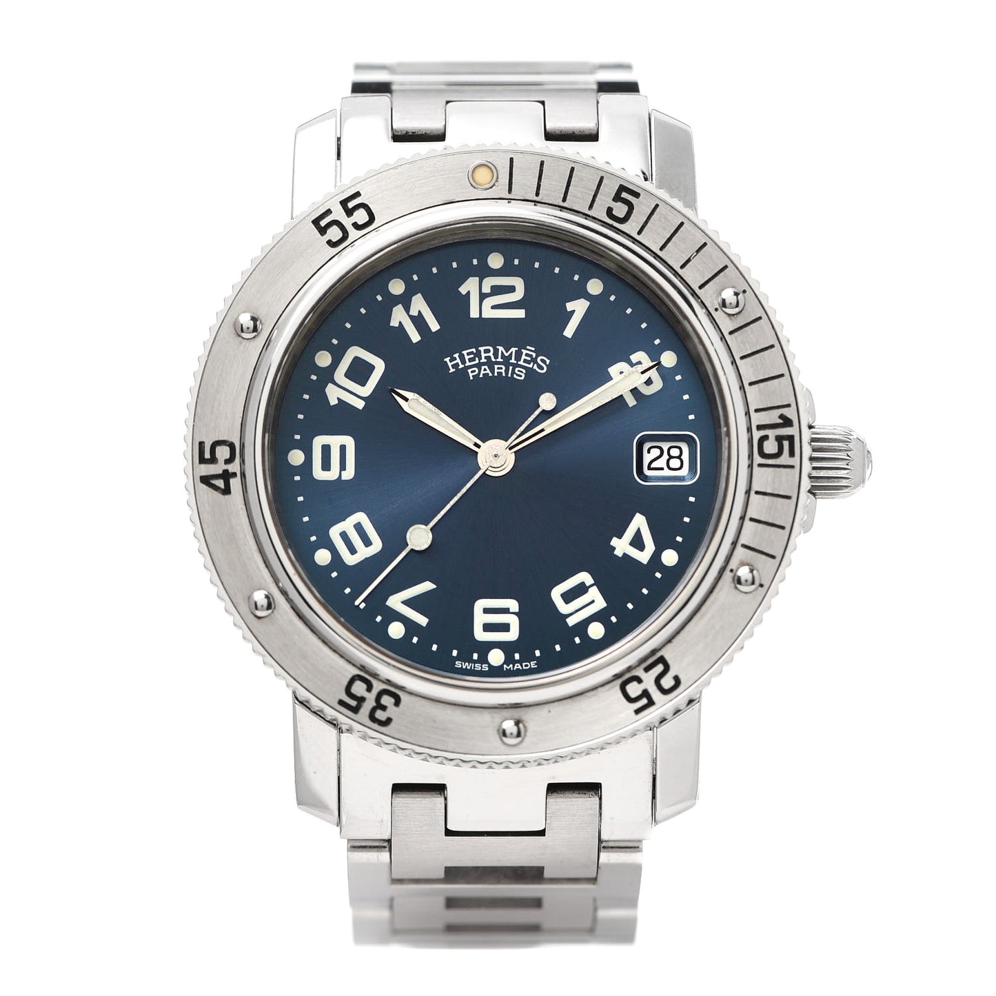 Stainless Steel 38mm Clipper Diver Quartz Watch Blue
