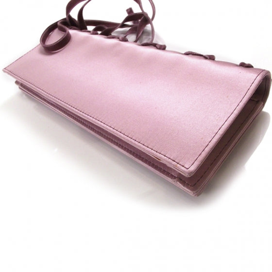 Saint Laurent Satin Corset Ballet Clutch Pink 5 of 8