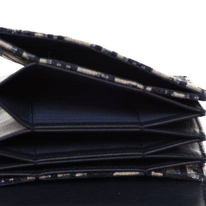 Christian Dior Oblique Saddle 5-Gusset Card Holder Blue 5 of 8