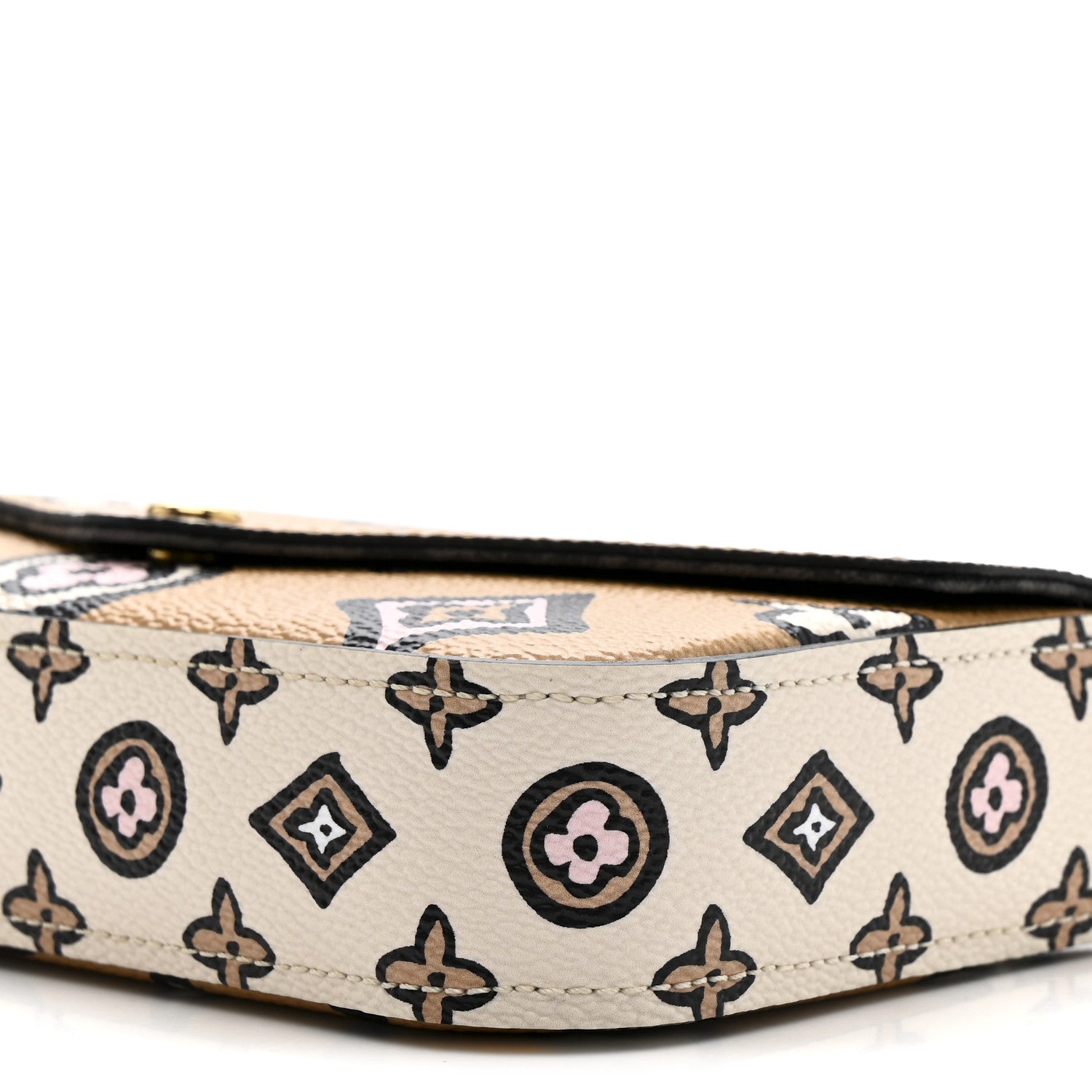 Louis Vuitton Monogram Wild At Heart Felicie Strap & Go Arizona Creme 8 of 10