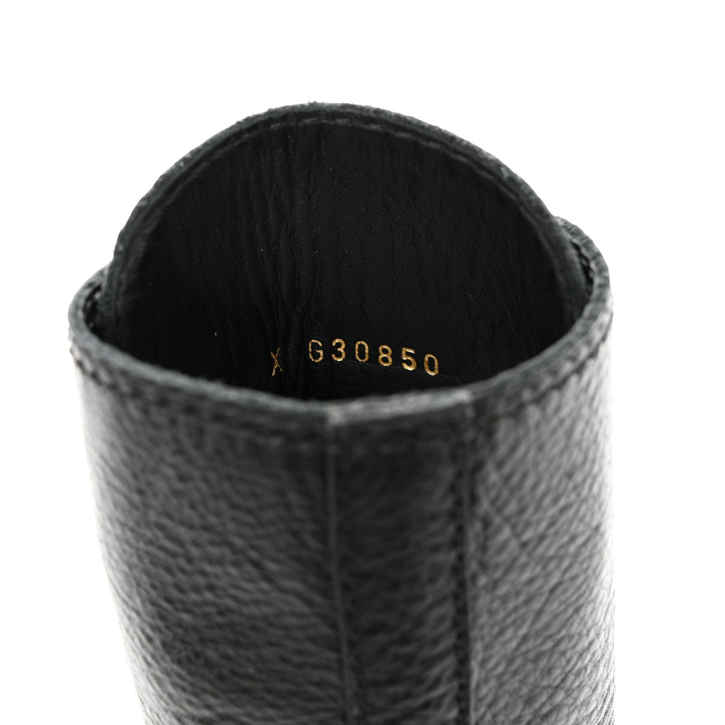 Calfskin CC Combat Boots 36 Black