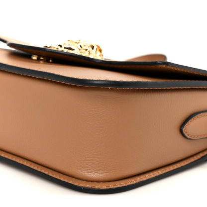 Versace Grained Calfskin La Medusa Flap Shoulder Bag Brown 11 of 11