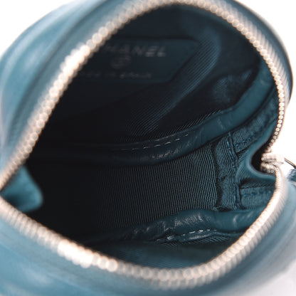Chanel Caviar Quilted Zip Around Classic Coin Purse Dark Turquoise 5 of 8