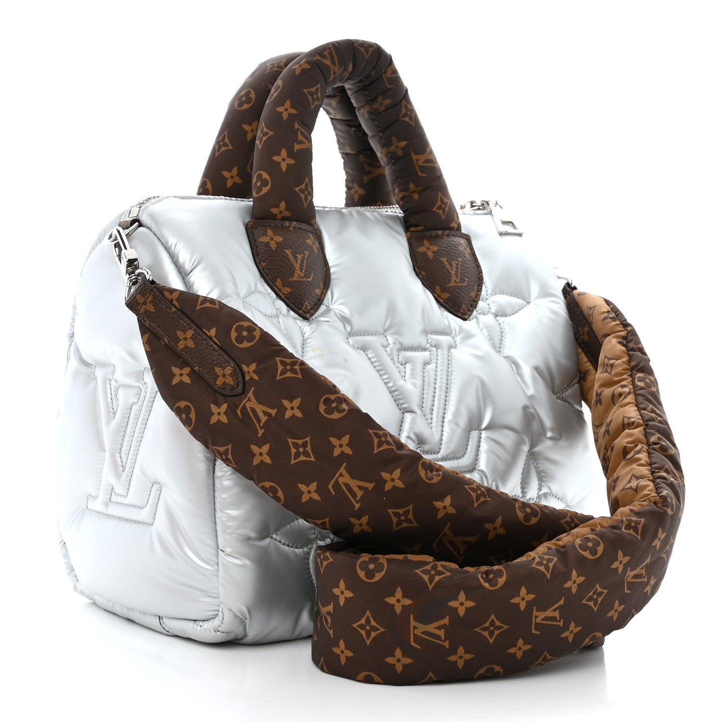 Econyl Mini Monogram Pillow Speedy Bandouliere 25 Silver