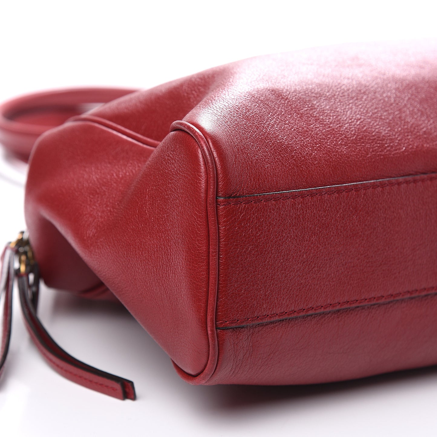 Calfskin Large Re(Belle) Top Handle Bag Red
