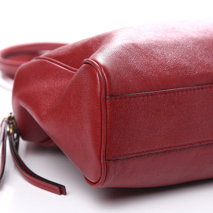Gucci Calfskin Large Re(Belle) Top Handle Bag Red 8 of 14