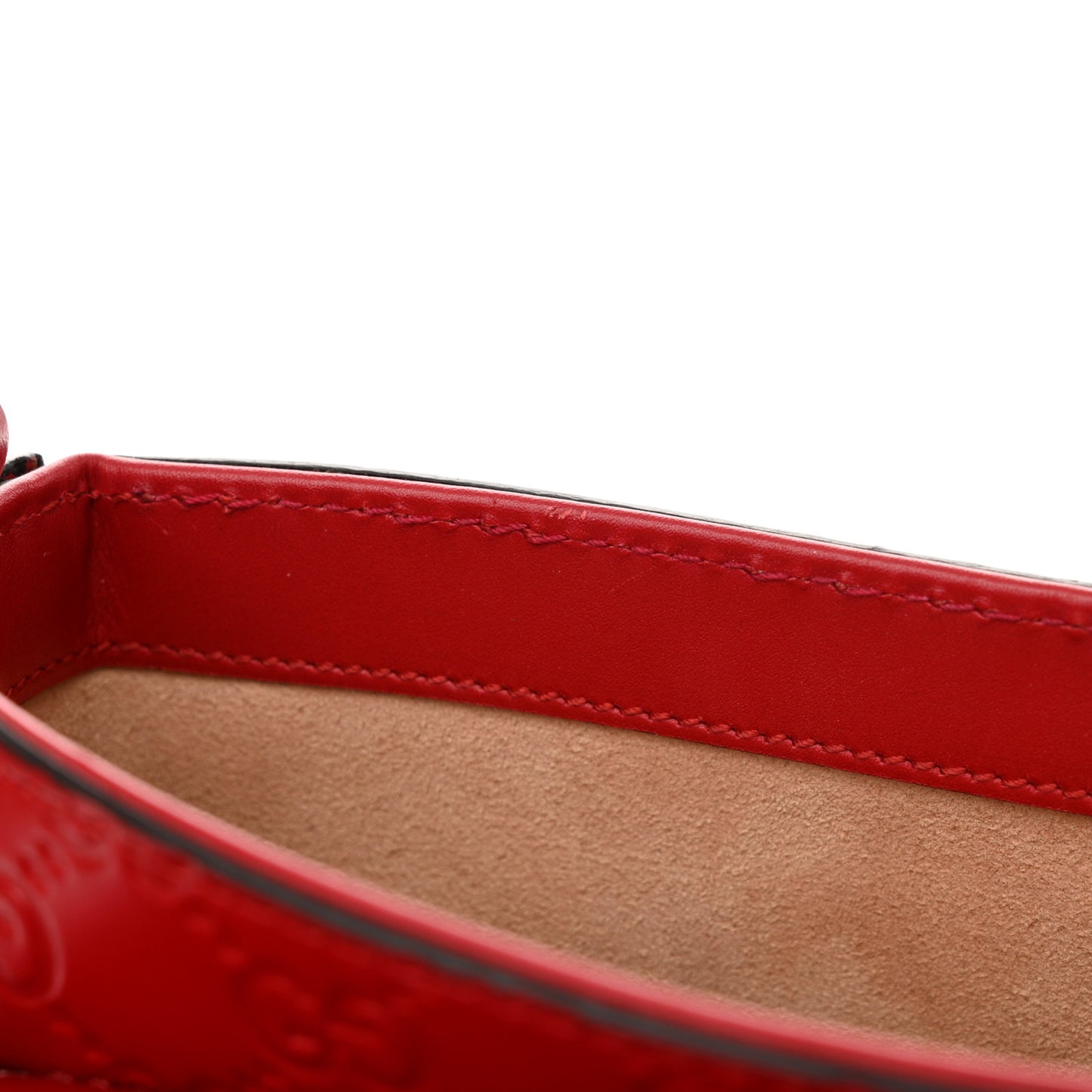 Guccissima Web Medium Padlock Messenger Shoulder Bag Hibiscus Red