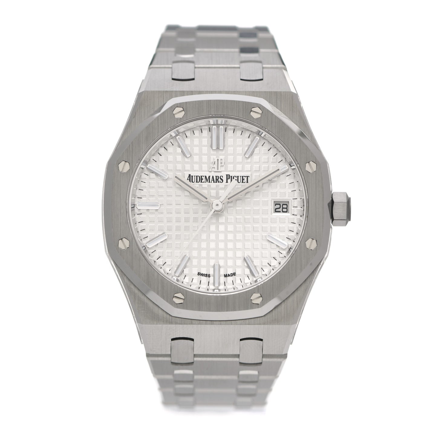 Stainless Steel 34mm Royal Oak Automatic Watch 77350ST.OO.1261ST.01