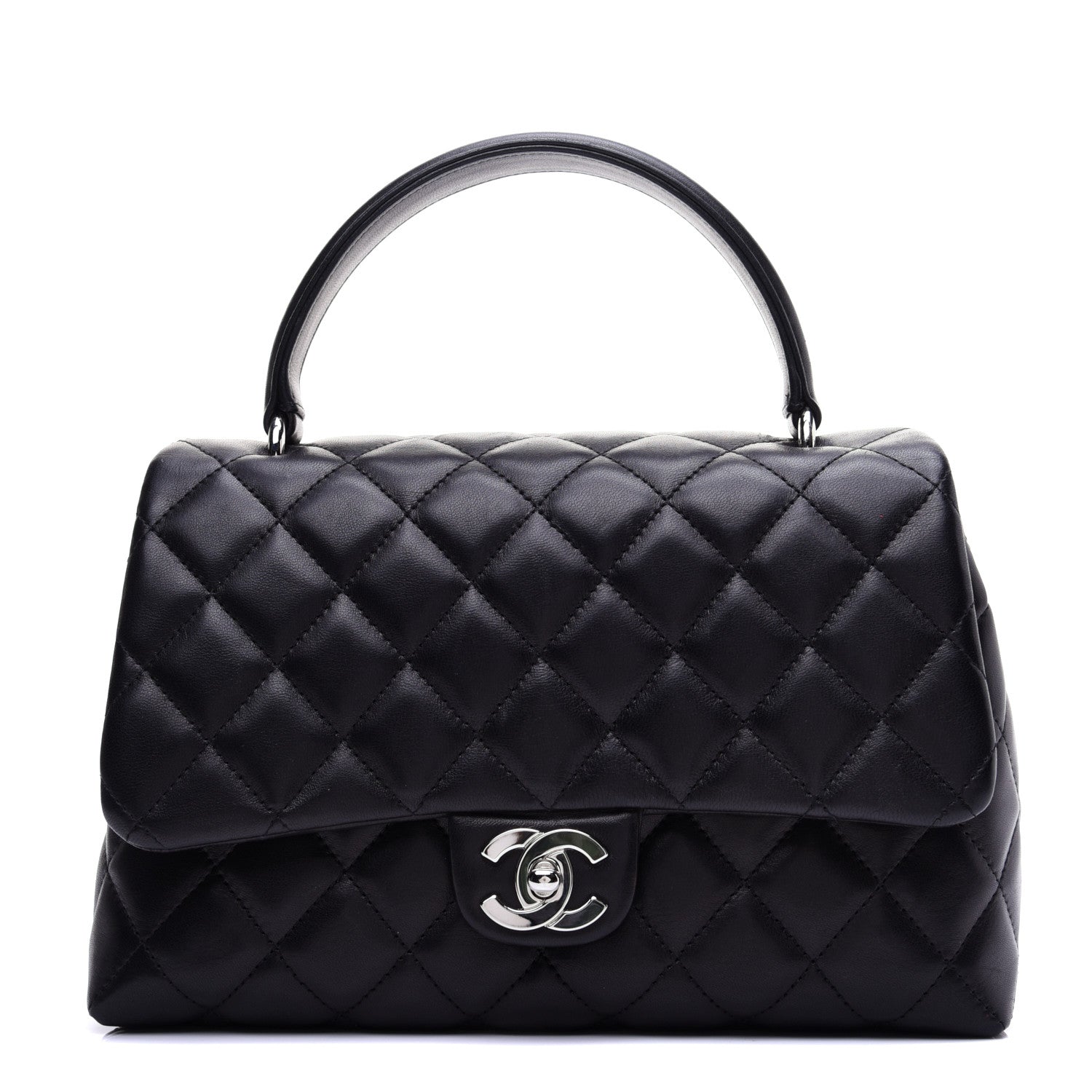 Chanel Lambskin Quilted Medium Kelly Flap Black 1 of 15